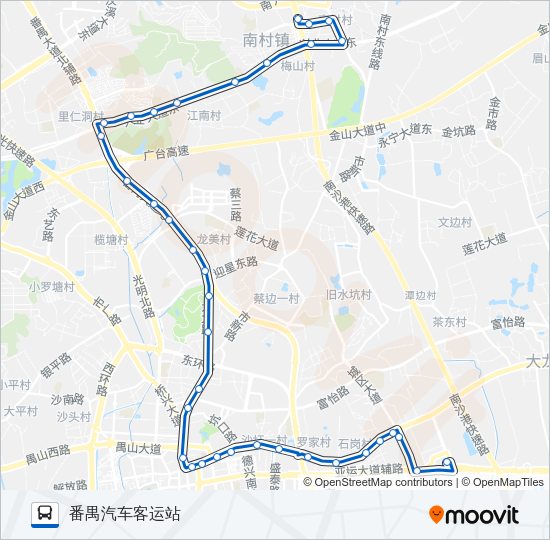公交番10路的线路图