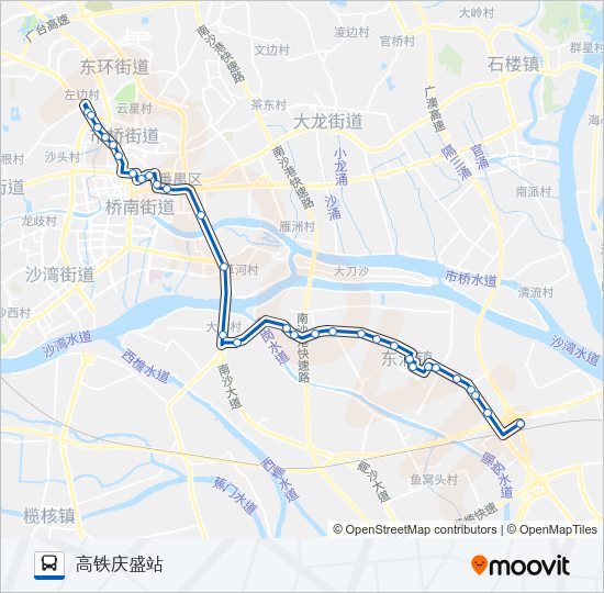 公交番11路的线路图