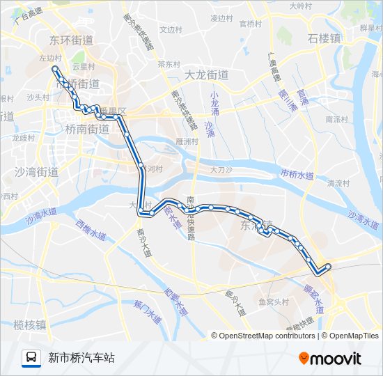 公交番11路的线路图