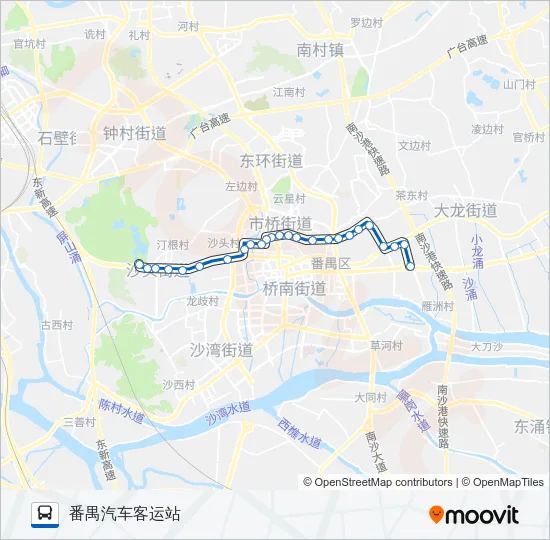番16路 Bus Line Map