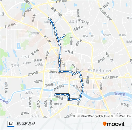 番18路 Bus Line Map