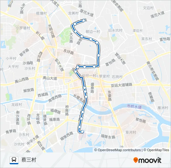 番21路 Bus Line Map
