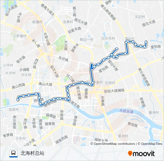 番22路 Bus Line Map