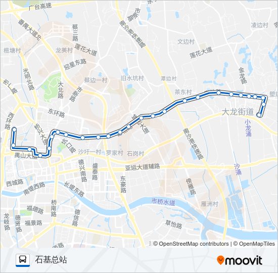 公交番23路的线路图