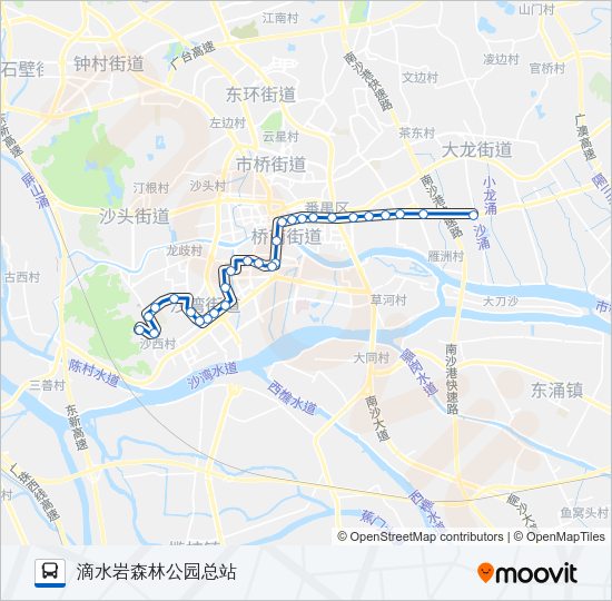 公交番29路的线路图