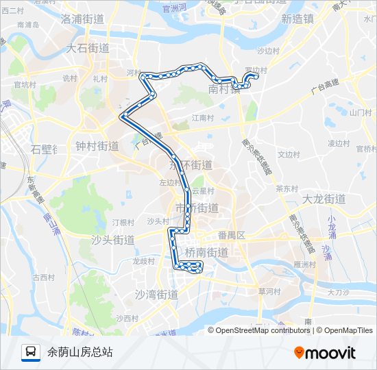 公交番30路的线路图