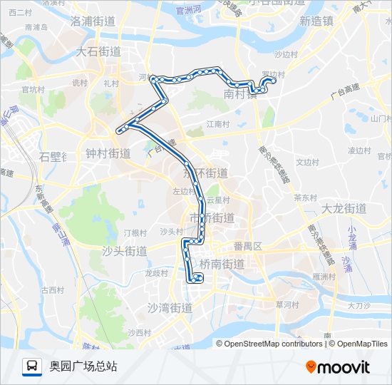公交番30路的线路图