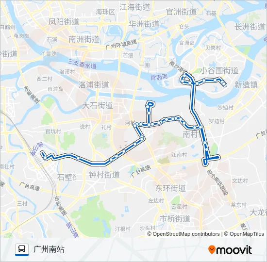 番52路 Bus Line Map