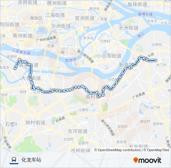 公交番53路的线路图