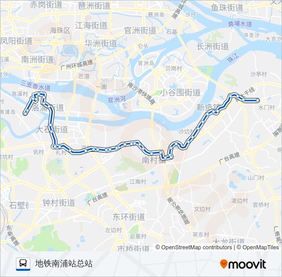 公交番53路的线路图