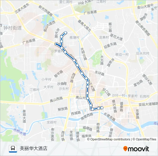 番55路 Bus Line Map
