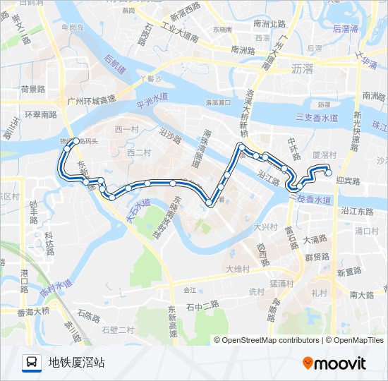 公交番57路的线路图