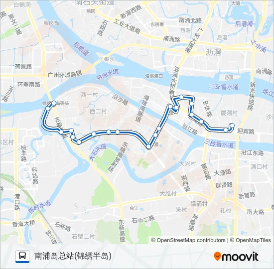 番57路 Bus Line Map