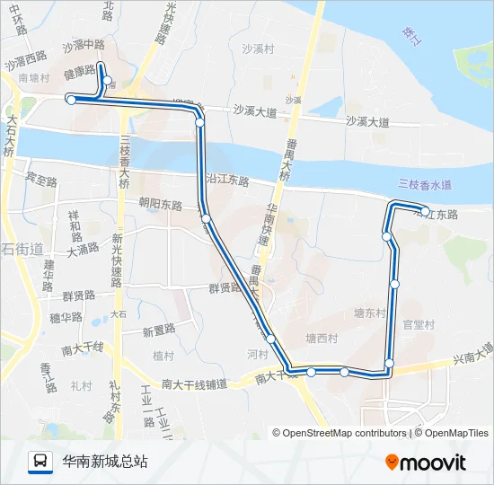 番58路 Bus Line Map