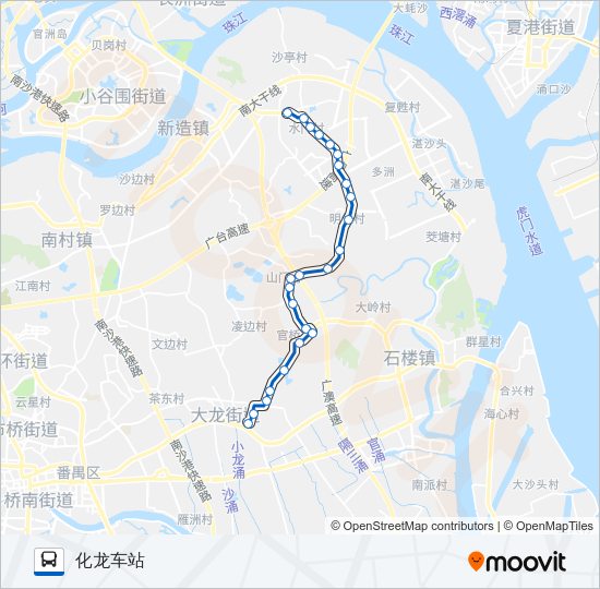 公交番62路的线路图