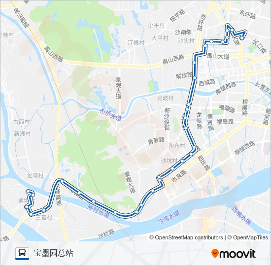 番67路 Bus Line Map