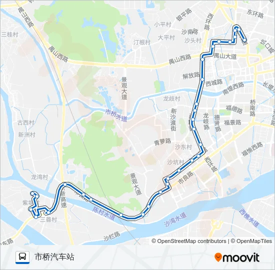 番67路 Bus Line Map