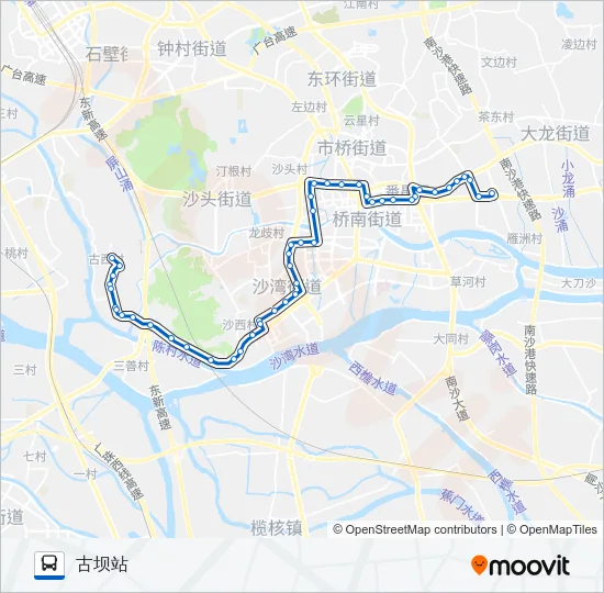 番68路 Bus Line Map