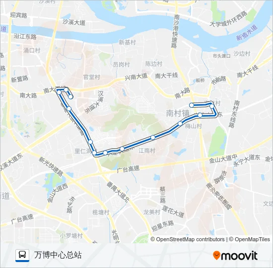 番70路 Bus Line Map