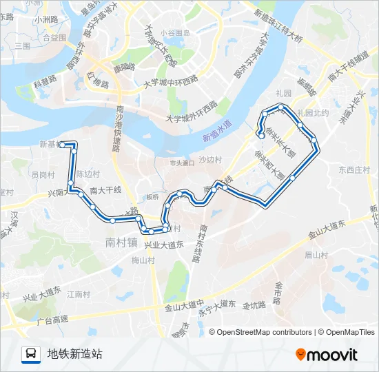 番71路 Bus Line Map