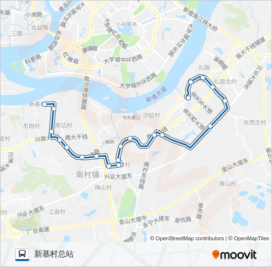 番71路 Bus Line Map