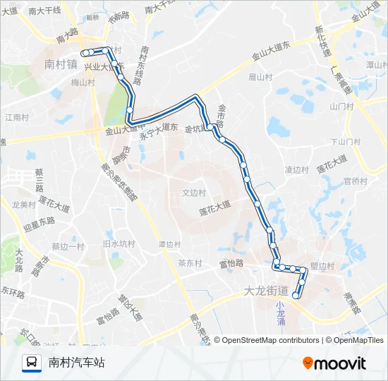 番72路 Bus Line Map