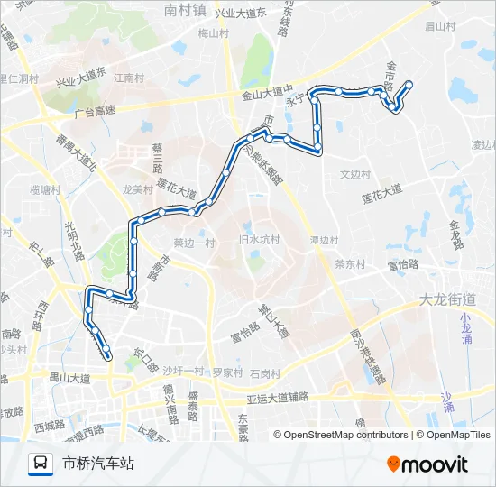 番73路 Bus Line Map