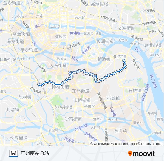 公交番75路的线路图