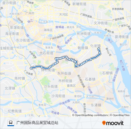 公交番75路的线路图