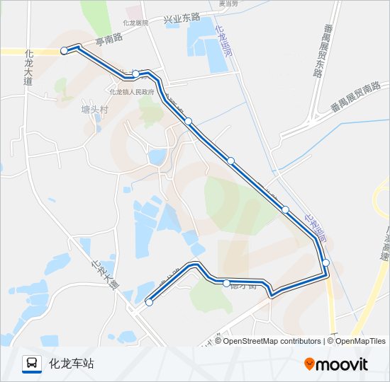 公交番76路的线路图