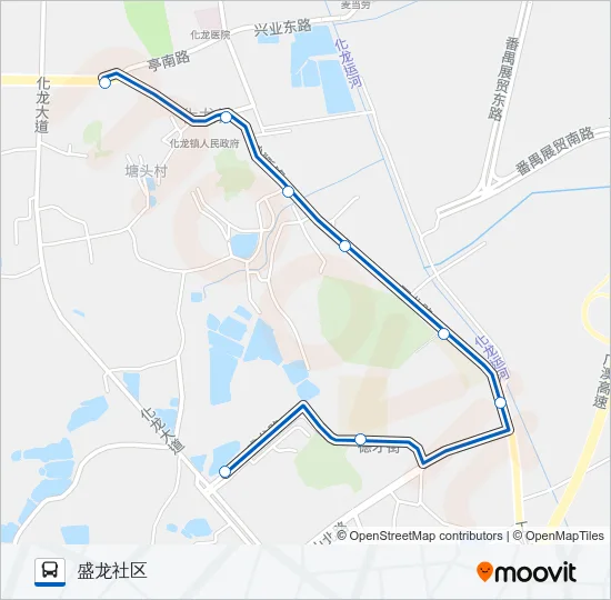 番76路 Bus Line Map