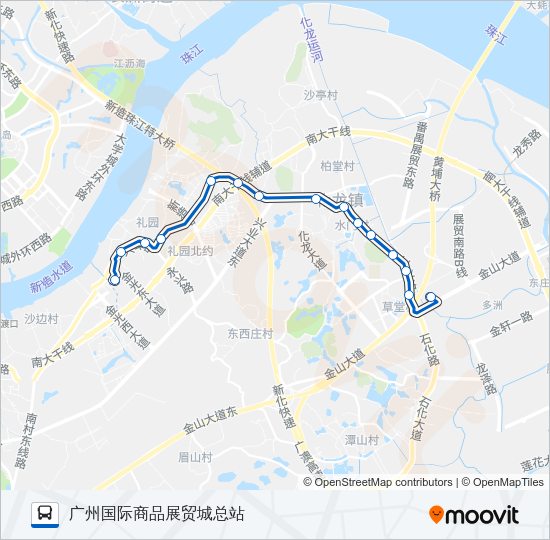 公交番77路的线路图