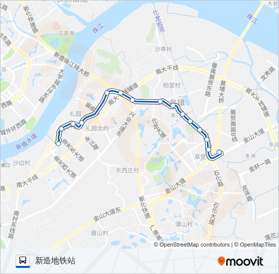 公交番77路的线路图