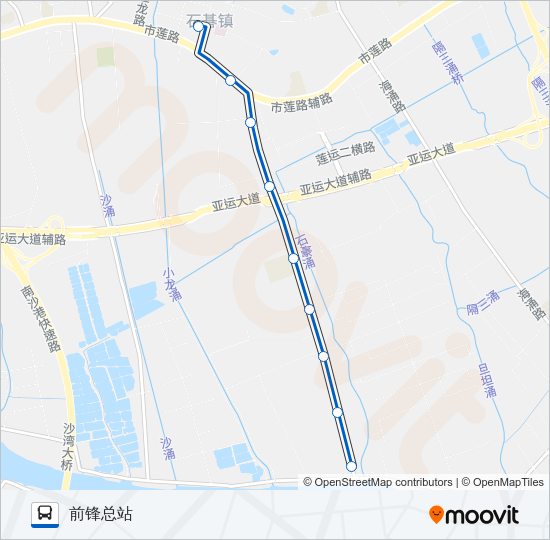 公交番82路的线路图
