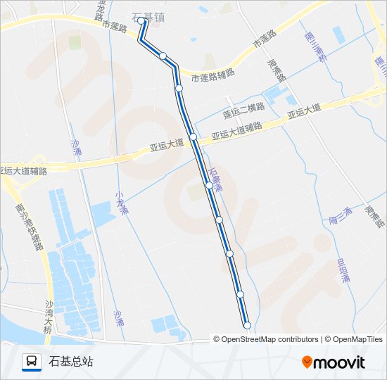 公交番82路的线路图