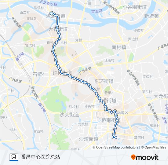 公交番91路的线路图