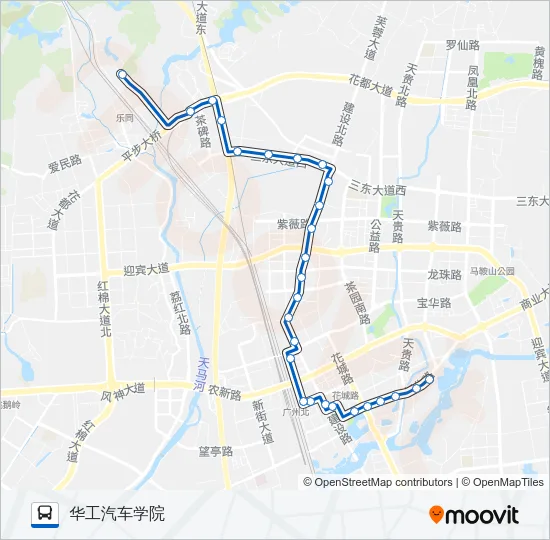 花10路 Bus Line Map