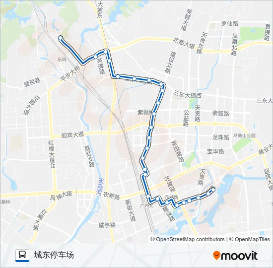 花10路 Bus Line Map