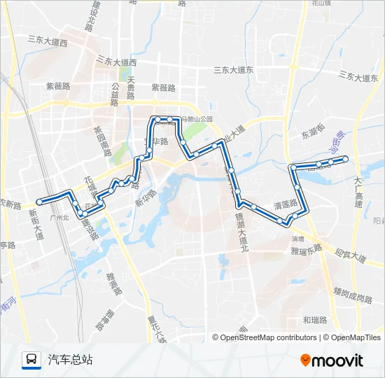 花11路 Bus Line Map