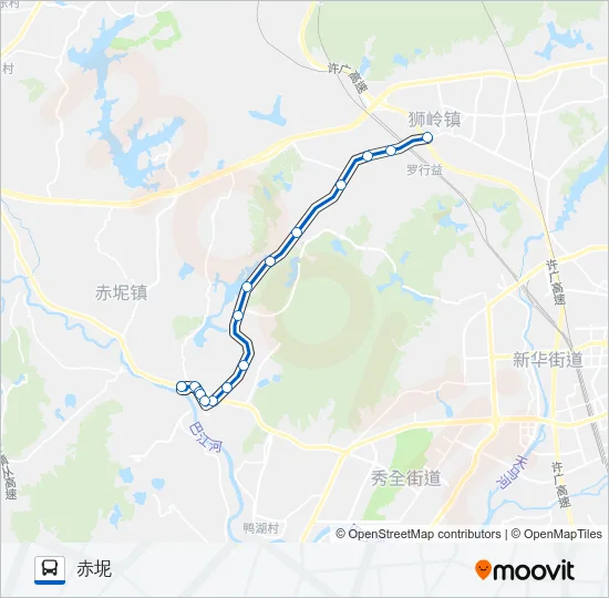 花14路 Bus Line Map