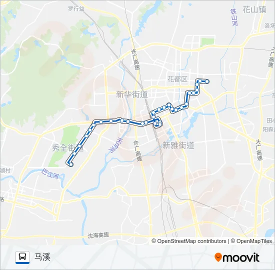 花19路 Bus Line Map