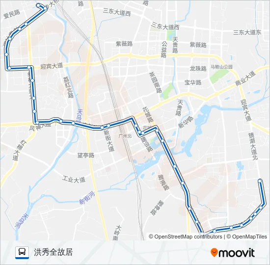 花21路 Bus Line Map