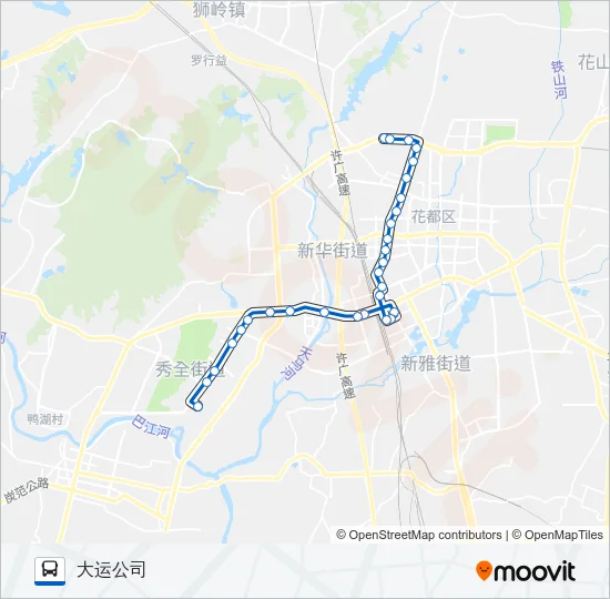 花27路 Bus Line Map