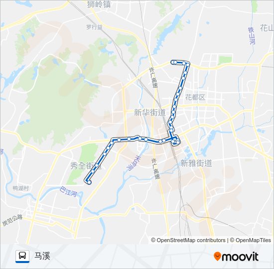 公交花27路的线路图