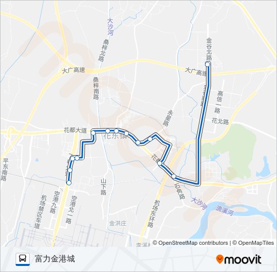 公交花28路的线路图