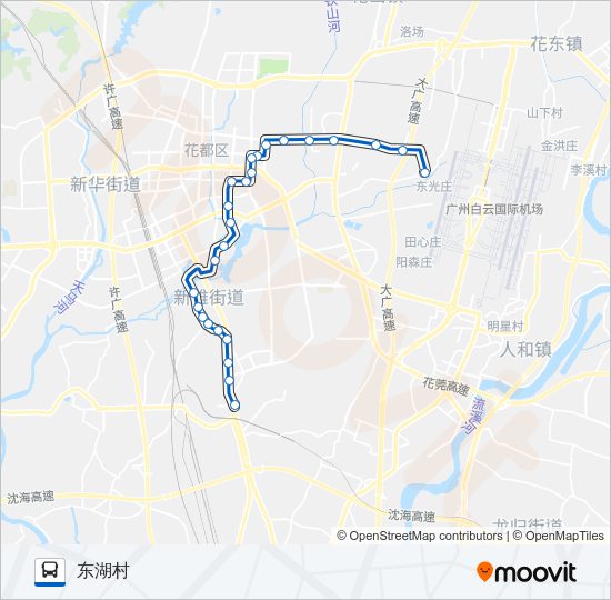 公交花29路的线路图