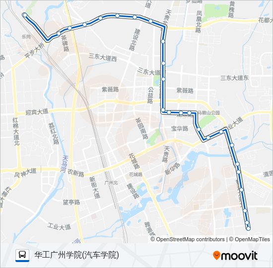 公交花30路的线路图