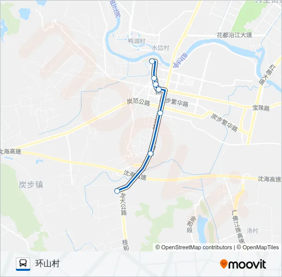 花34路 Bus Line Map