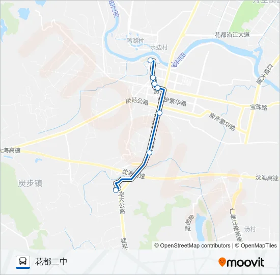 花34路 Bus Line Map