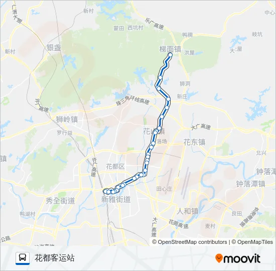 花65路 Bus Line Map